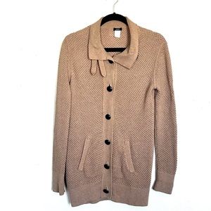 J Crew Cardigan Button Sweater Neck Buckles Small